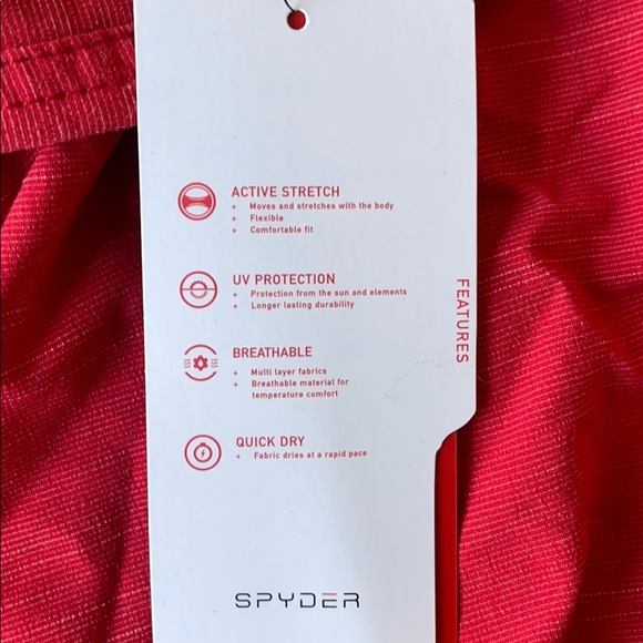 Spyder active shorts, red - Picture 3 of 3